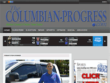 Tablet Screenshot of columbianprogress.com